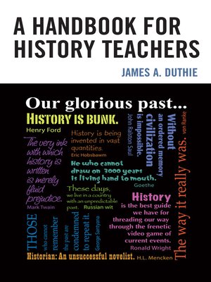 cover image of A Handbook for History Teachers